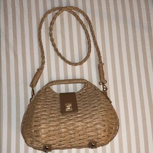 Tan Woven Handbag